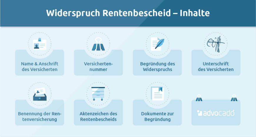 Widerspruch Rentenbescheid: Benötigte Angaben