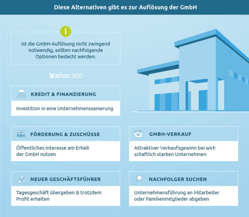 Infografik: GmbH auflösen: Welche Alternativen bieten sich für Unternehmen an?