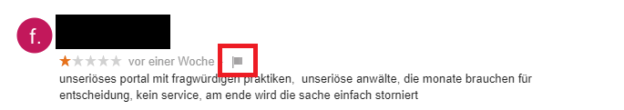 Google-Bewertung löschen: Bewertung in Google Maps melden